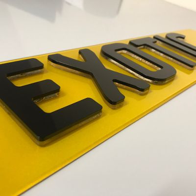 4D KRYSTAL NUMBER PLATES