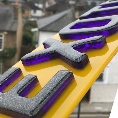 4D Glitter Gel Purple 5mm Replacement Number Plates