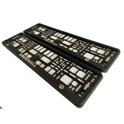 Vauxhall Number Plate Holder Surrounds (Front & Rear)