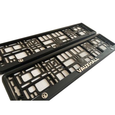 Vauxhall Number Plate Holder Surrounds (Front & Rear)