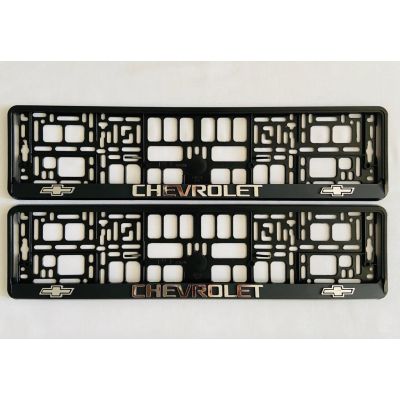Chevrolet Number Plate Holder Surrounds (Front & Rear)