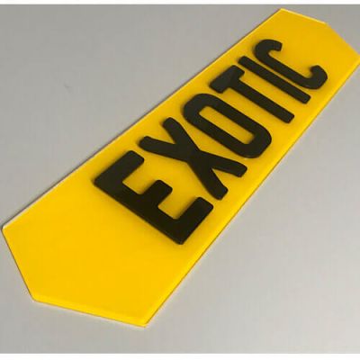 Lamborghini HEX Shaped Replacement Number Plates V1