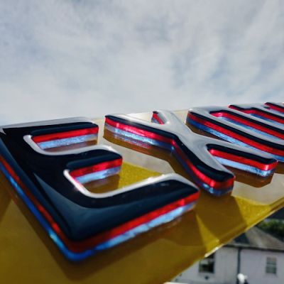 4D Gel Black M-Sport Neon Edition 5MM Replacement Number Plates