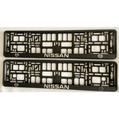 Nissan Number Plate Holder Surrounds (Front & Rear)