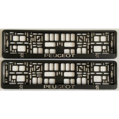 Peugeot Number Plate Holder Surrounds (Front & Rear)