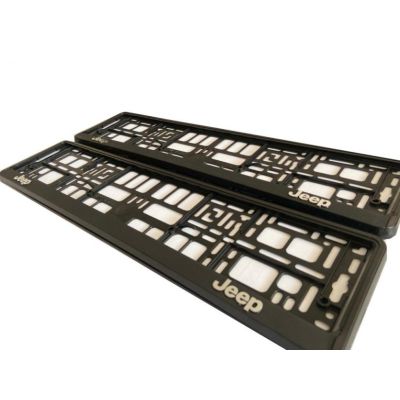 Jeep Number Plate Holder Surrounds (Front & Rear)