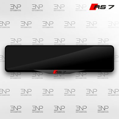 Signature Audi RS7 Number Plate Holder Surrounds