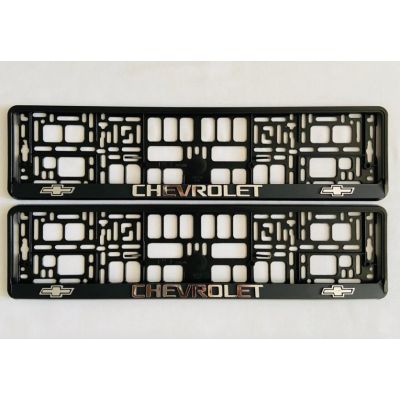 Chevrolet Number Plate Holder Surrounds (Front & Rear)