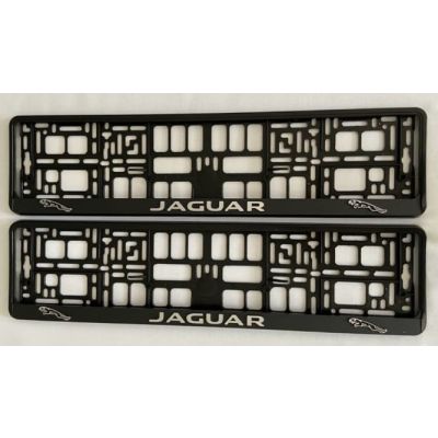 Jaguar Number Plate Holder Surrounds (Front & Rear)