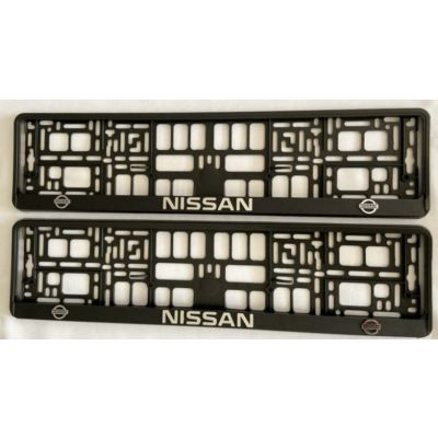 Nissan Number Plate Holder Surrounds (Front & Rear)