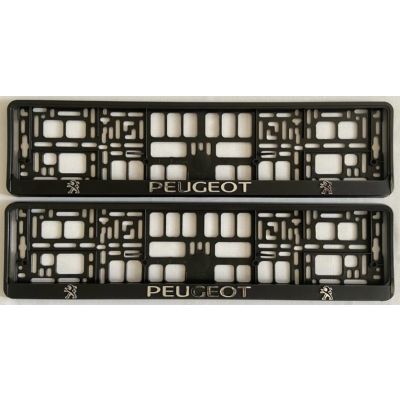 Peugeot Number Plate Holder Surrounds (Front & Rear)