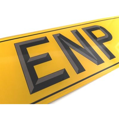 3D Printed Shadow Number Plates