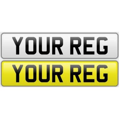 Standard Replacement Car Number Plates (522mm wide x 112mm high)
