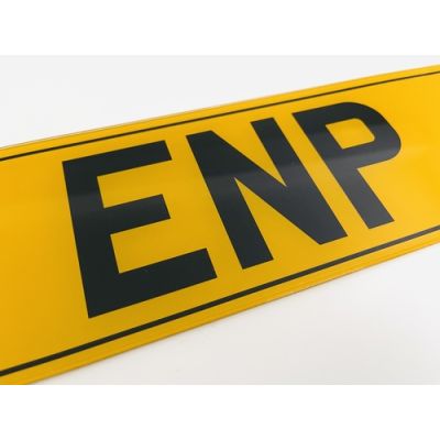 Standard Printed Number Plates