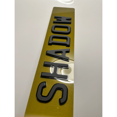 4D Stepped Matt Number Plates