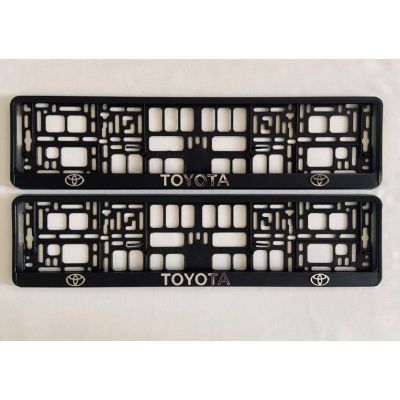 Toyota Number Plate Holder Surrounds (Front & Rear)