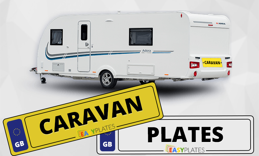 Caravan number plates