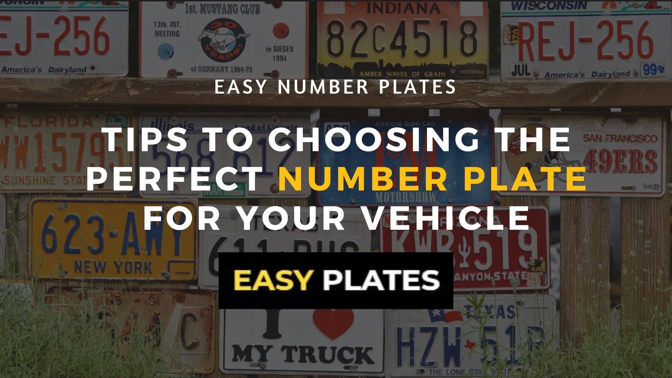 Tips to Choosing the Perfect Number Plate for Your Vehicle