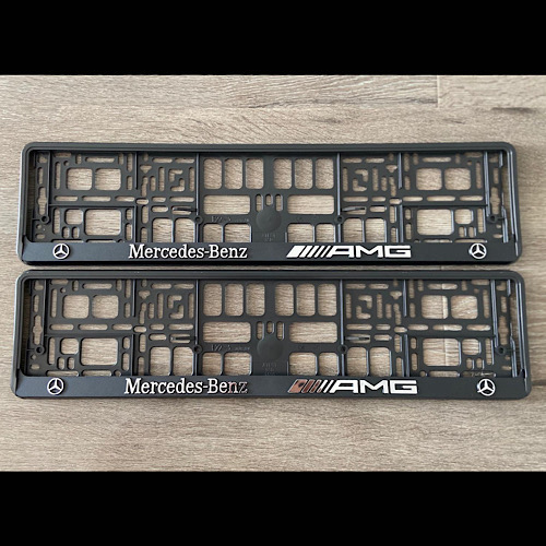 Mercedes Benz Amg Plate holder Set